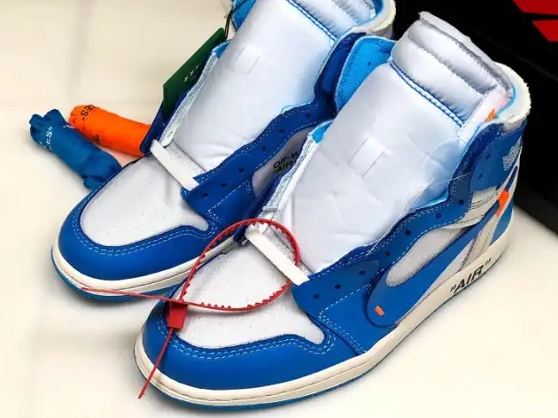 Reps TBK Jordan AQ0818-148 Off-White 1 Powder UNC Air Blue 0511